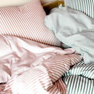 Sängkläder, bomull, glad ros