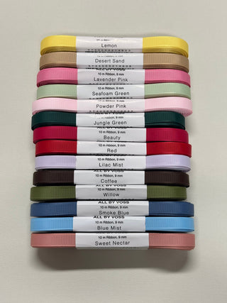 Presentband, 9 mm ribbad, 10 m