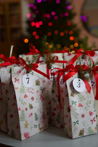 Gavemærker, 24 stk, Christmas Countdown