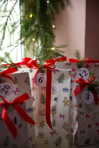 Gavemærker, 24 stk, Christmas Countdown