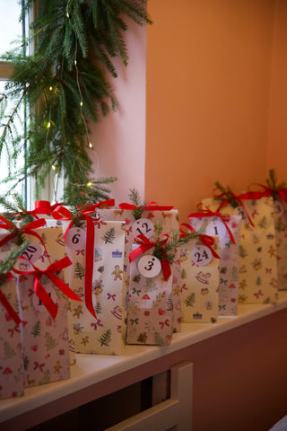 Gavemærker, 24 stk, Christmas Countdown