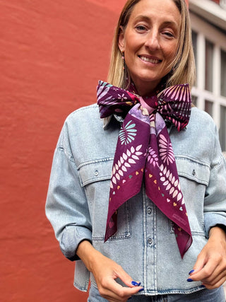 Bomuldstørklæde, Love Dove, Pink