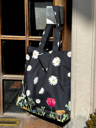 Totebag, Black Daisy