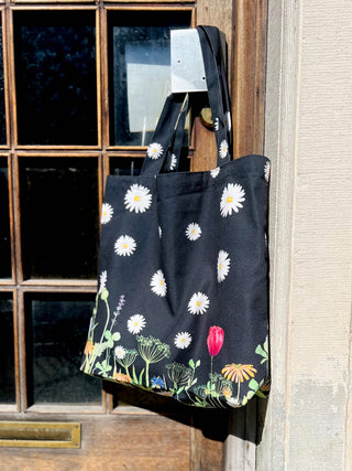 Totebag, Black Daisy