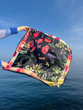 Silketørklæde, Wild Poppy