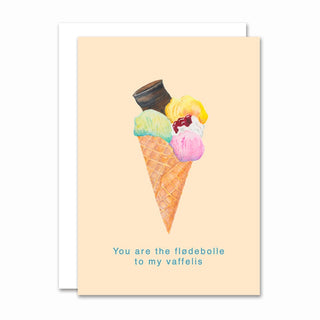 Litet vikt kort, danskt, Waffelis