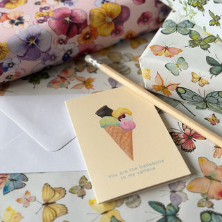 Litet vikt kort, danskt, Waffelis