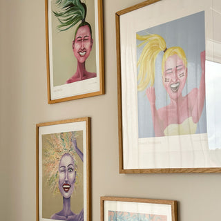 Affisch, känslor, bara le