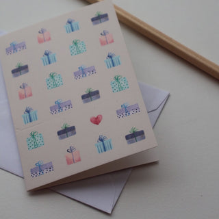 Litet vikt kort, säsonger, presenter