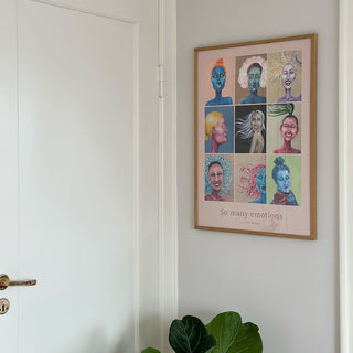 Affisch, känslor, så många känslor