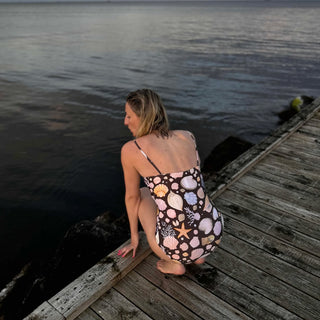 Baddräkt med avtagbara axelband, Rita Tube Swim, SeaShells