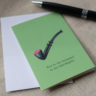 Litet vikt kort, danskt, Lakritspipa