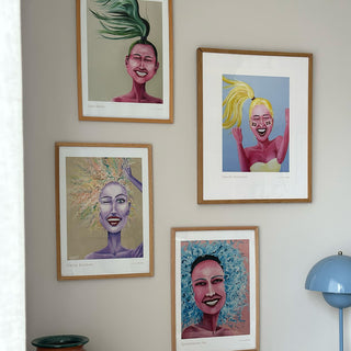 Affisch, känslor, bara le