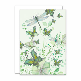 Kort, Papillon, Grön