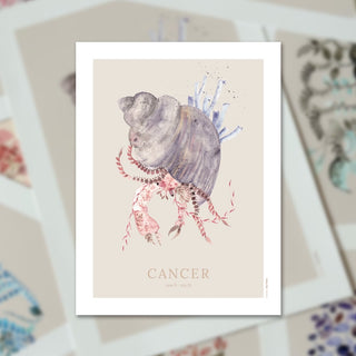 Affisch, stjärntecken, cancer