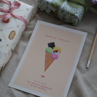 Kort, danskt, Waffelis