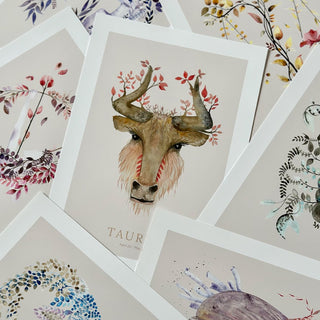 Affisch, stjärntecken, Oxen