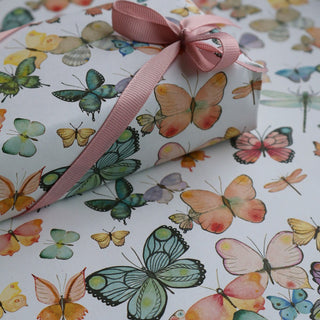Presentpapper, 5 m, Fjärilar