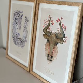 Affisch, stjärntecken, Oxen