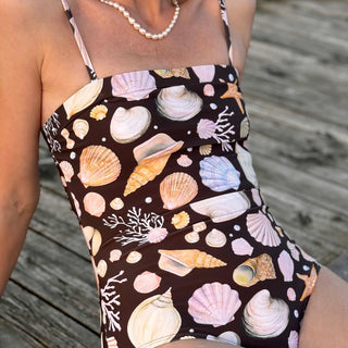 Baddräkt med avtagbara axelband, Rita Tube Swim, SeaShells