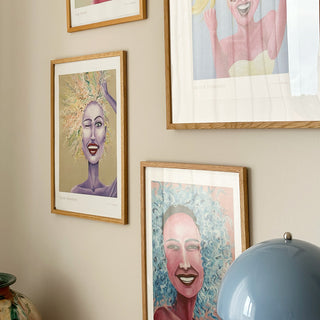 Affisch, känslor, spontan glädje