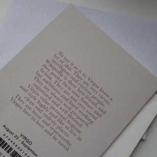 Vikt kort, Zodiacs, Jungfrun