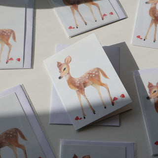 Litet vikt kort, Årstider, Blå Bambi