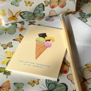 Litet vikt kort, danskt, Waffelis