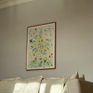 Affisch, Papillon, Grön trädgård