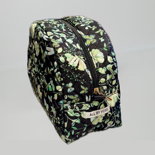 Quiltet Toilettaske, Green Butterflies