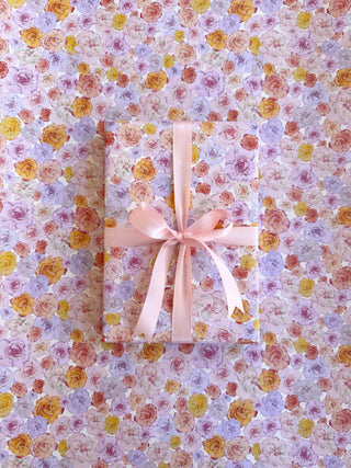 Gavepapir, 5 m, Rose Field