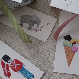 Presentetiketter, 10 st, Elefant