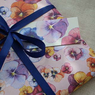 Presentetiketter, 10 st, Pansy